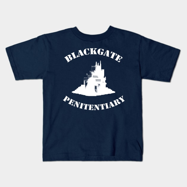 Blackgate Penitentiary Kids T-Shirt by SquareDog